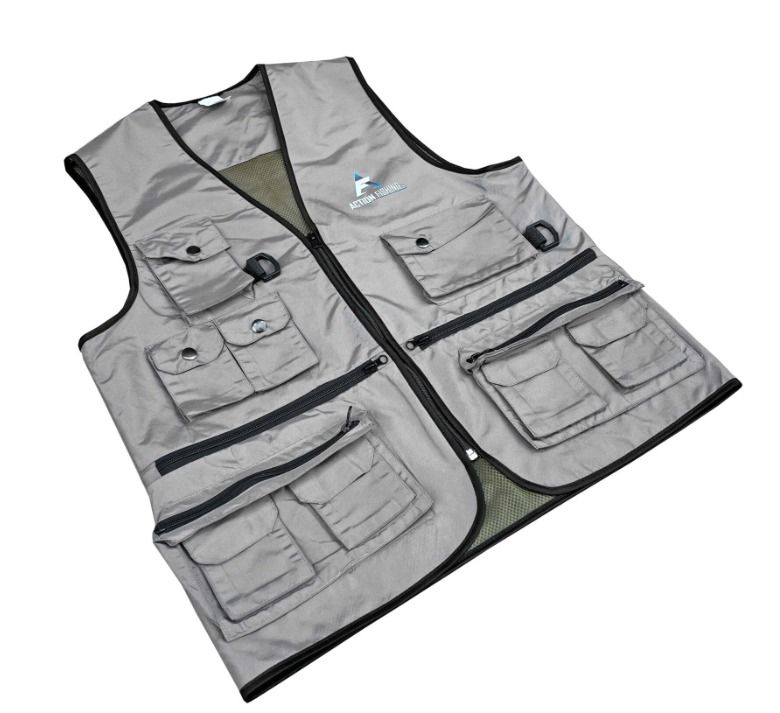 Action Dört Mevsim Çok Cepli Outdoor Spor Yelek Gri