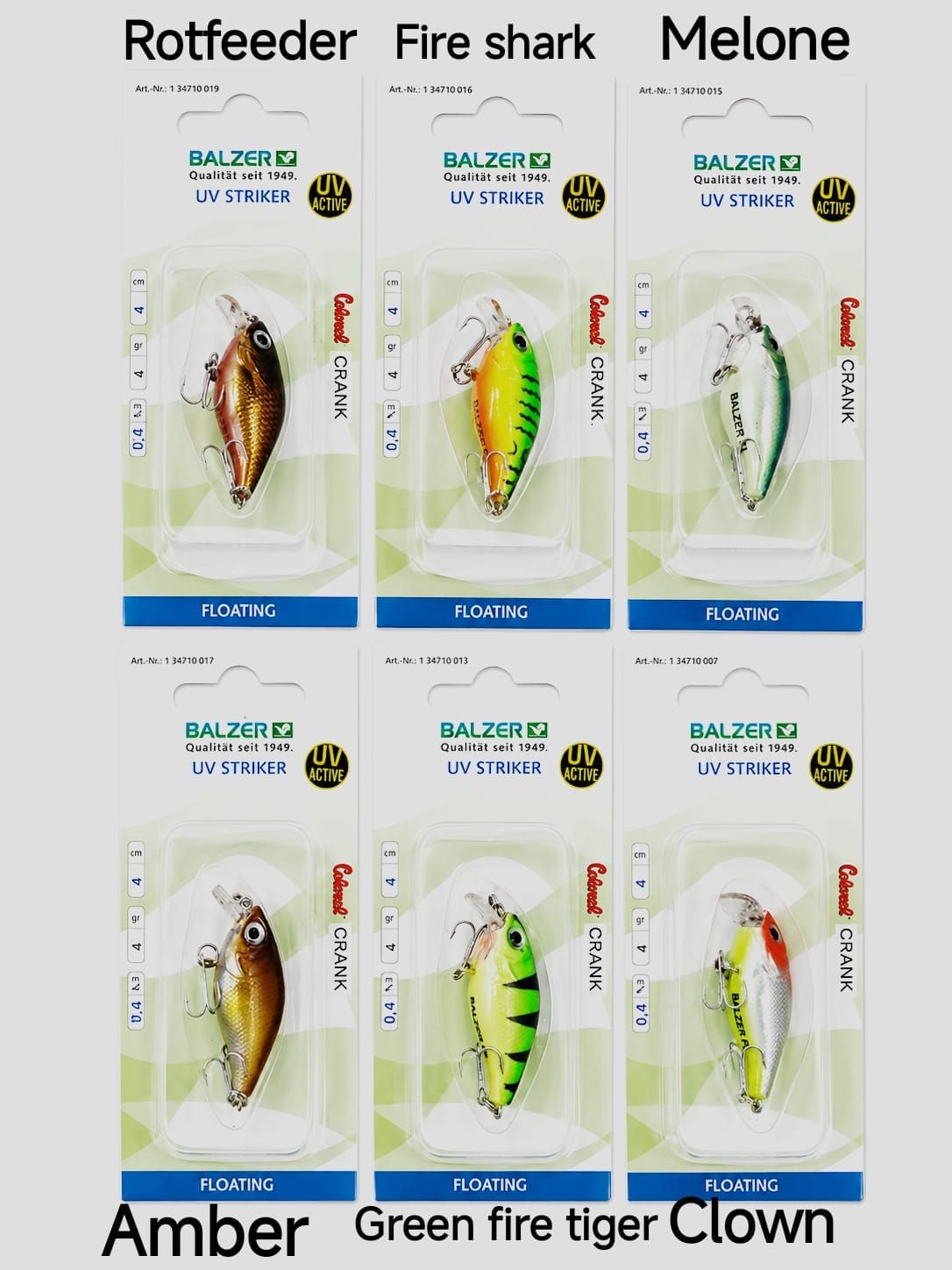 Balzer Colonel UV Striker Crank FL 4cm 4.5gr Maket Balik
