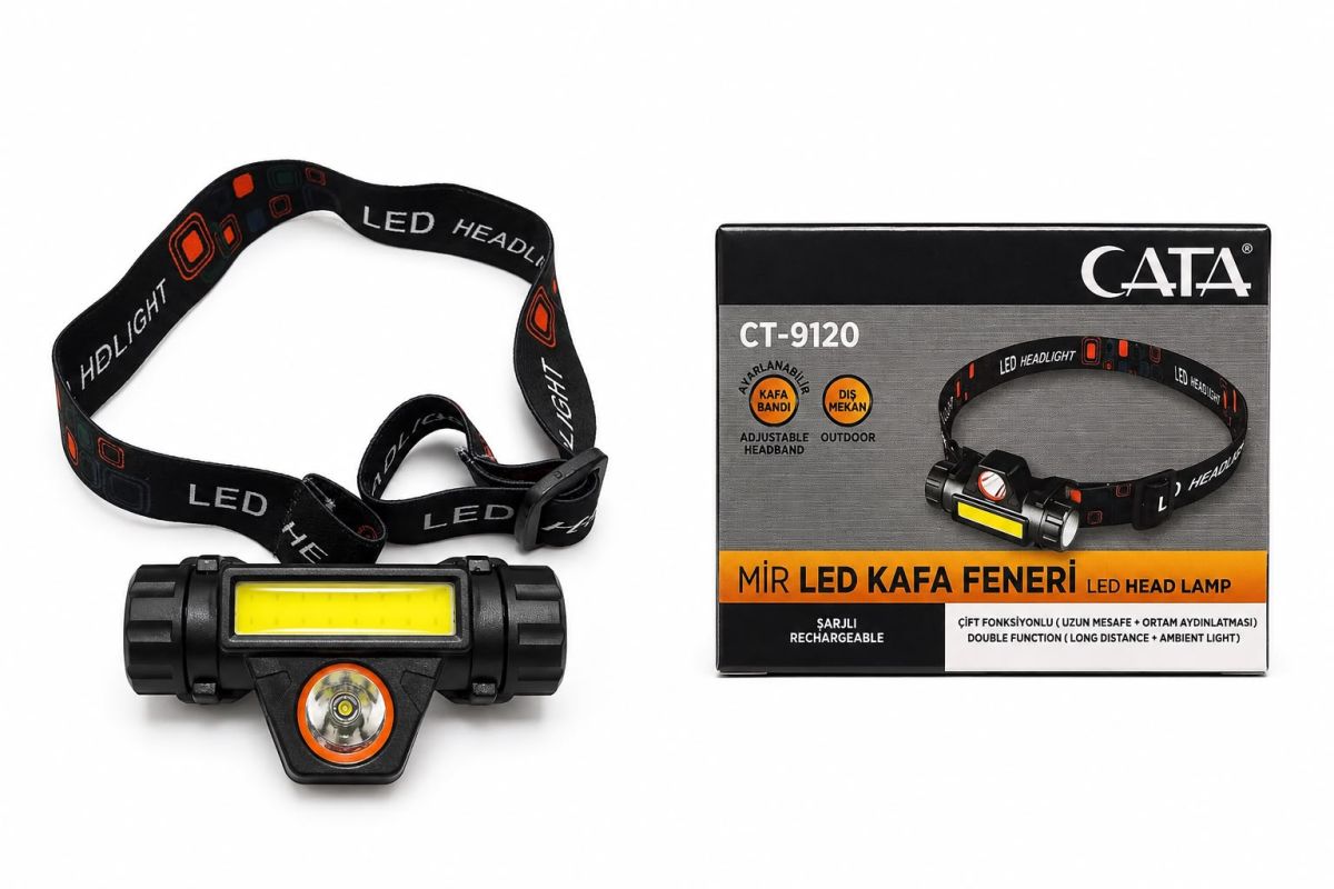 CATA CT-9120 ŞARJLI LED KAFA LAMBASI