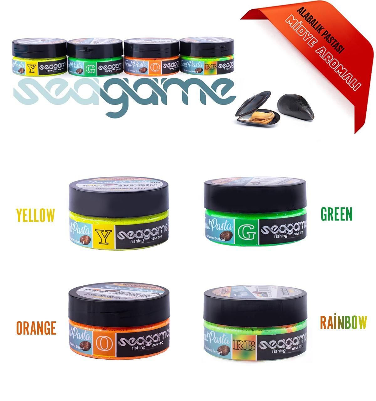 SEAGAME TROUT PASTA ALABALIK HAMURU MİDYE KOKULU YÜZEN 50G