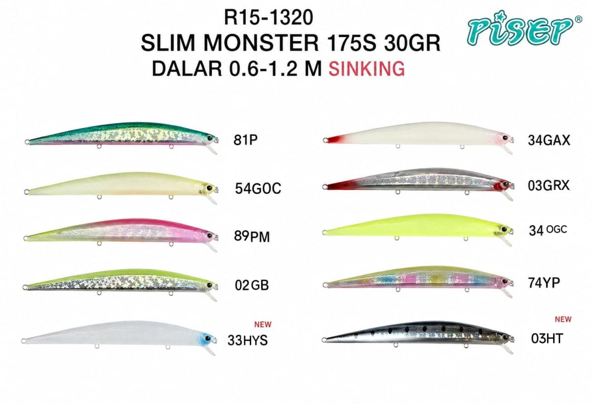 River Slim Monster  17.5 cm 30Gr 0.6-1.2mt