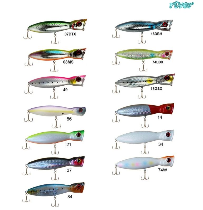 River Bighead Pop 130 13 cm 36 gr Popper Maket Balık