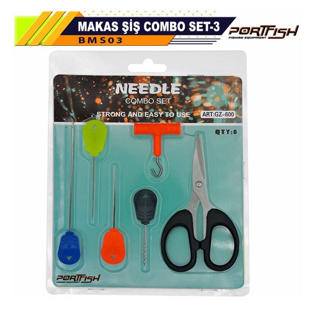 Portfish Boili Makas Şiş Combo Seti 6 lı