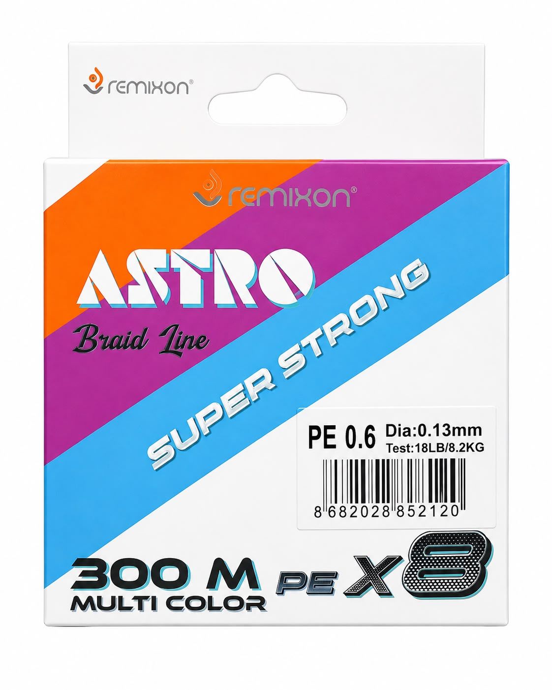 Remixon Astro 8x 300m Multi Color İp Misina 0.13 mm