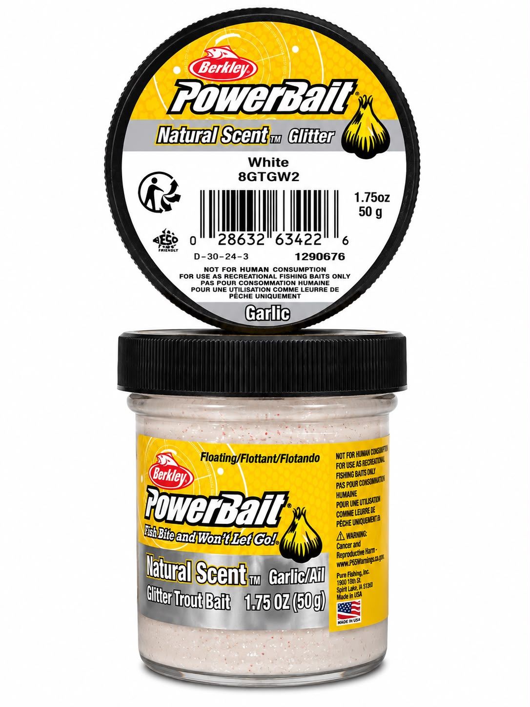 Berkley PowerBait Doğal Kokulu Glitter Sarımsak Aromalı