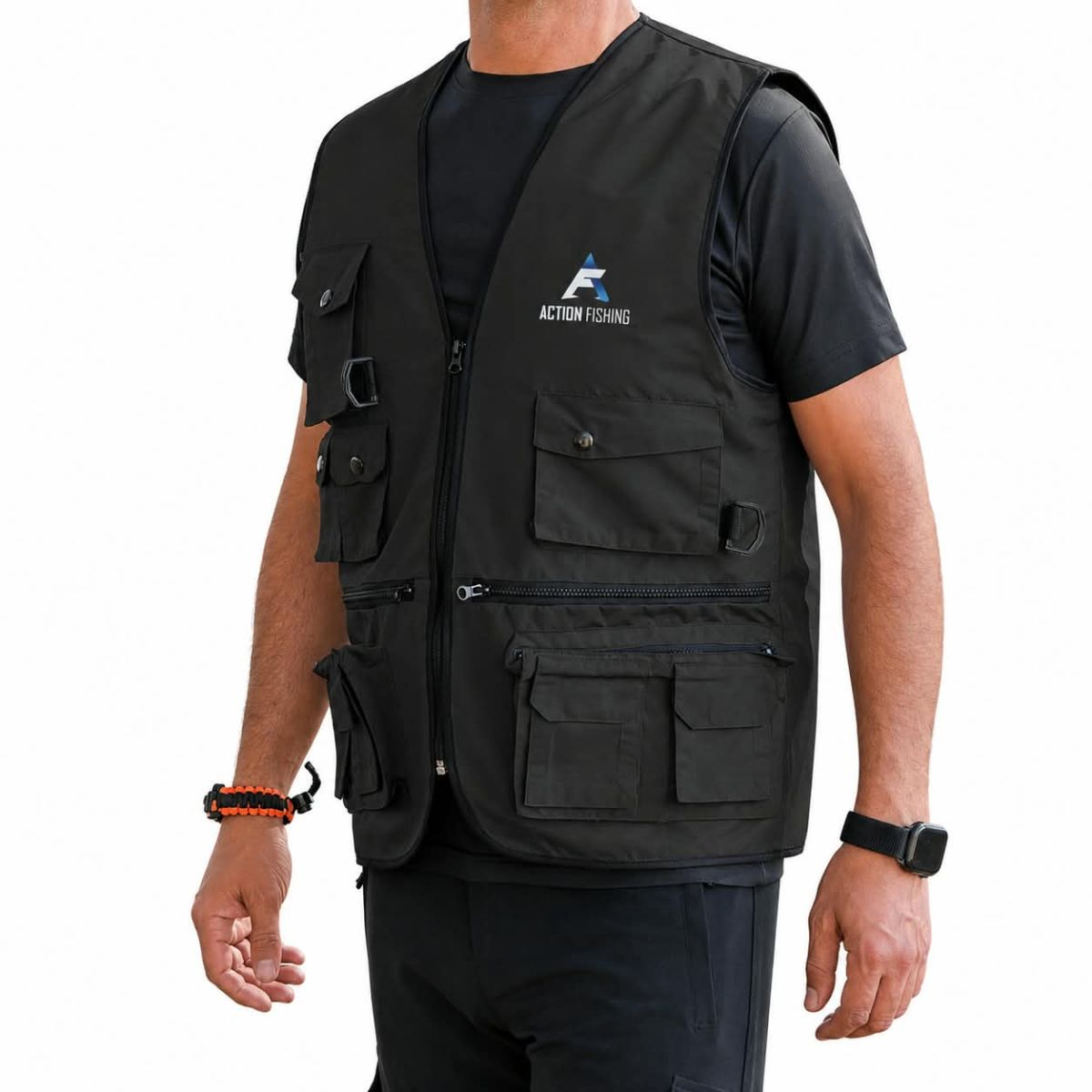 Action Dört Mevsim Çok Cepli Outdoor Spor Yelek Haki