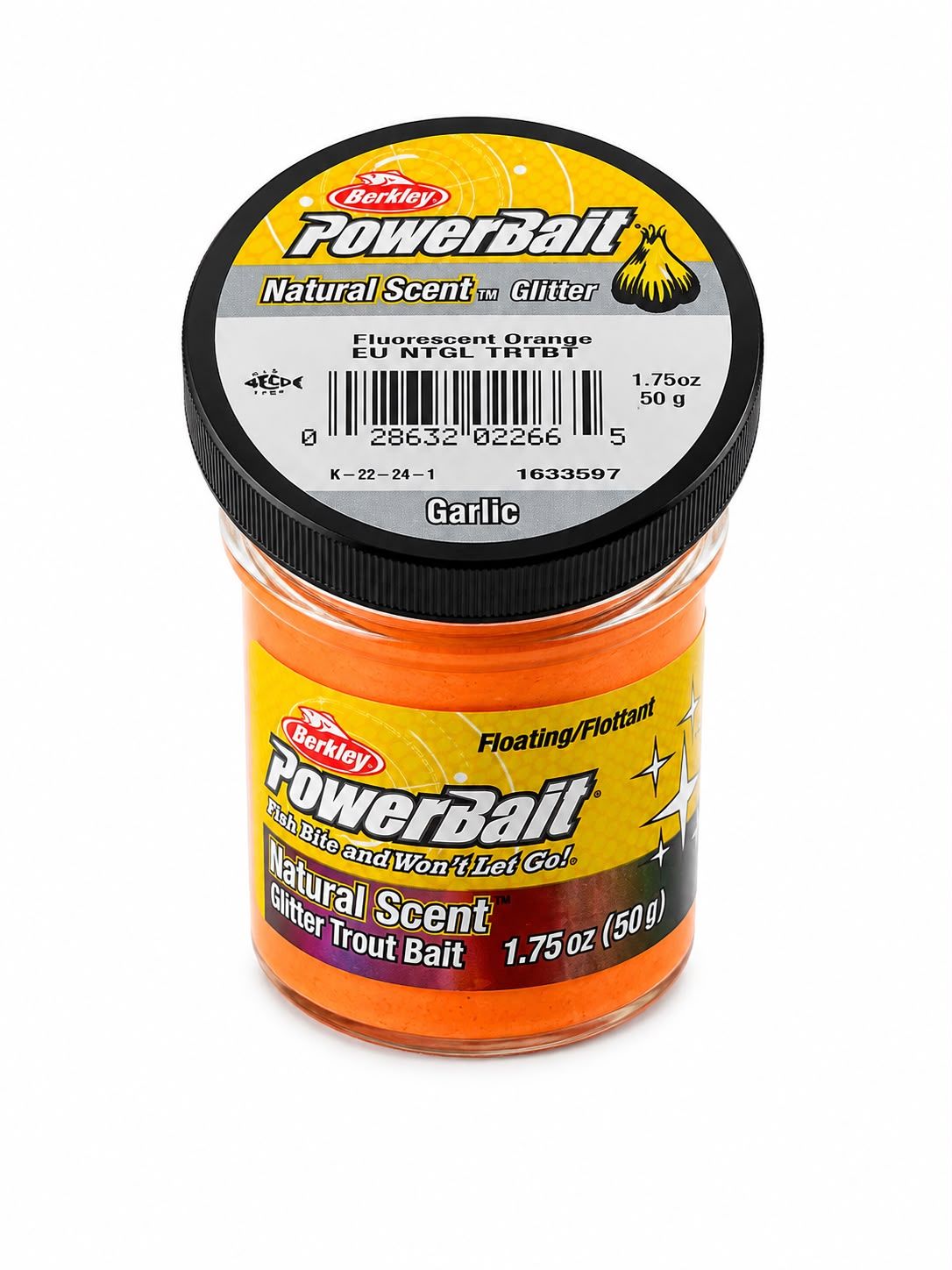 Berkley PowerBait Doğal  Kokulu Glitter Sarımsak Aromalı