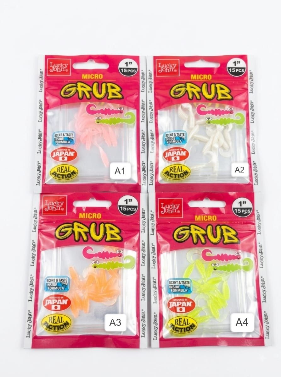 Lucky John Micro Grub 1'' (2.5 cm) Silikon Yem 15P