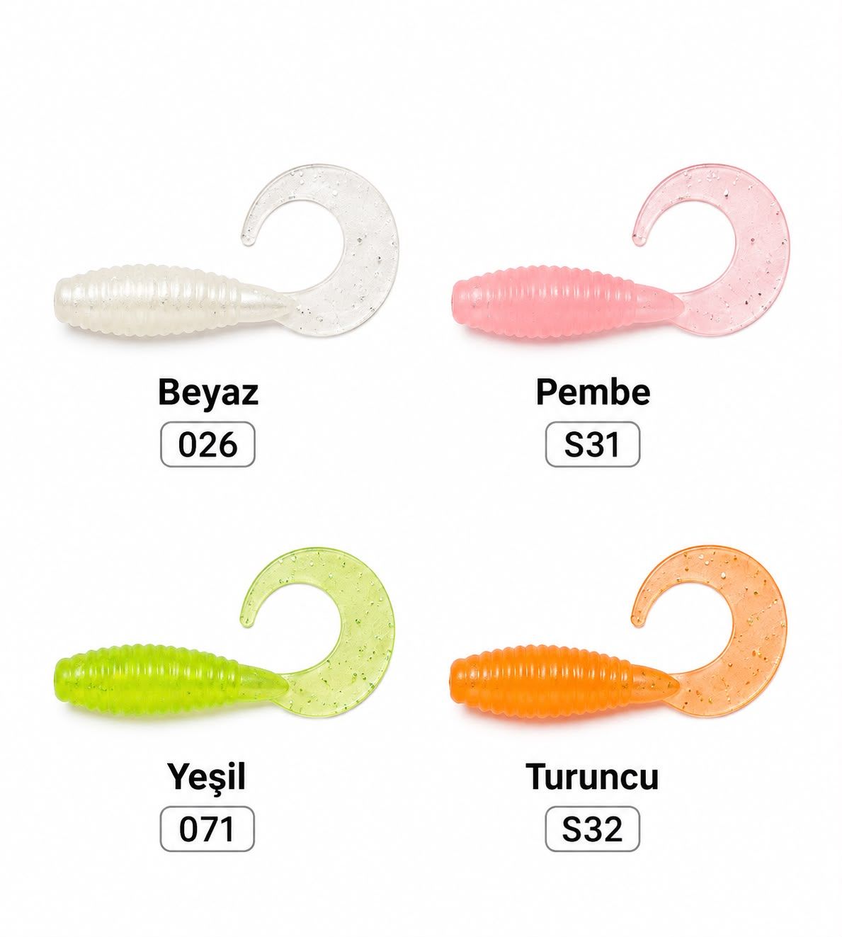 Lucky John Micro Grub 1'' (2.5 cm) Silikon Yem 15P