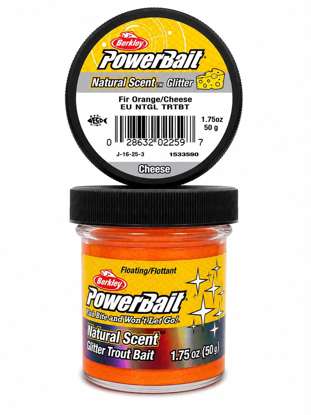 Berkley PowerBait Natural Scent Glitter Hamur Yem CHEESE-GLITTER 50G