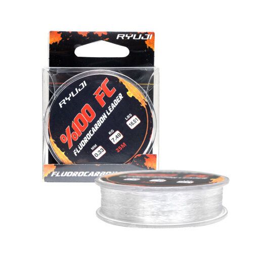 Ryuji Fluoro Carbon 25 M Shock Leader Misina