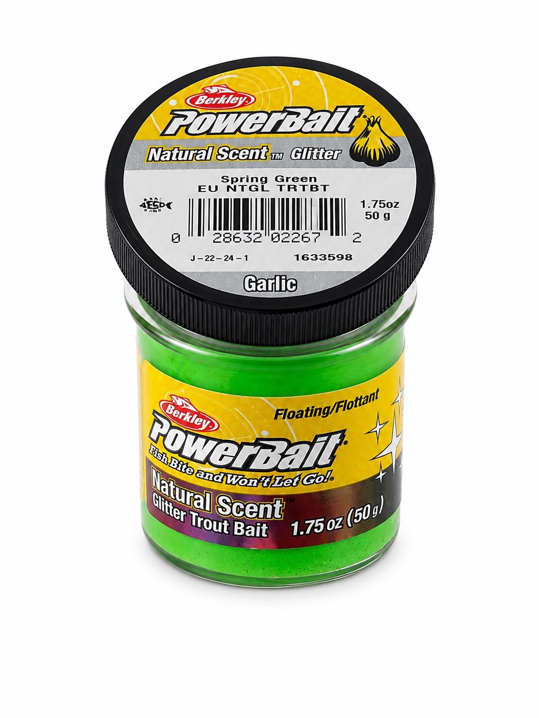 Berkley PowerBait Doğal Kokulu Glitter Sarımsak Aromalı
