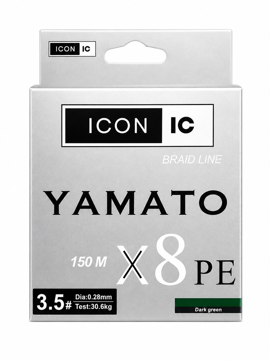 Icon-ıc Yamato 150m X8 Dark Green İp Misina - 0.10 Mm