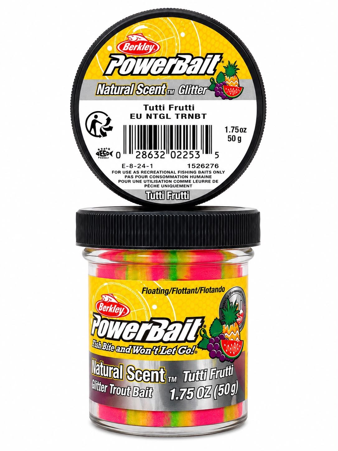 Berkley PowerBait Natural Scent Glitter Hamur Yem Tutti Frutti